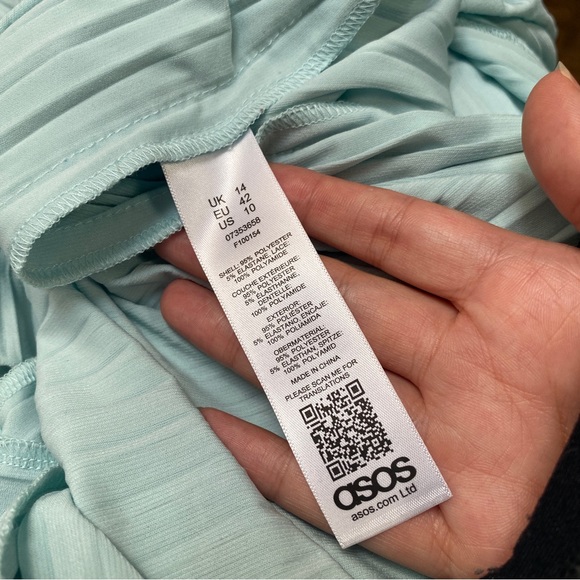 ASOS Bridesmaid/Wedding Guest Lace Pleated Maxi Dress - Picture 12 of 16